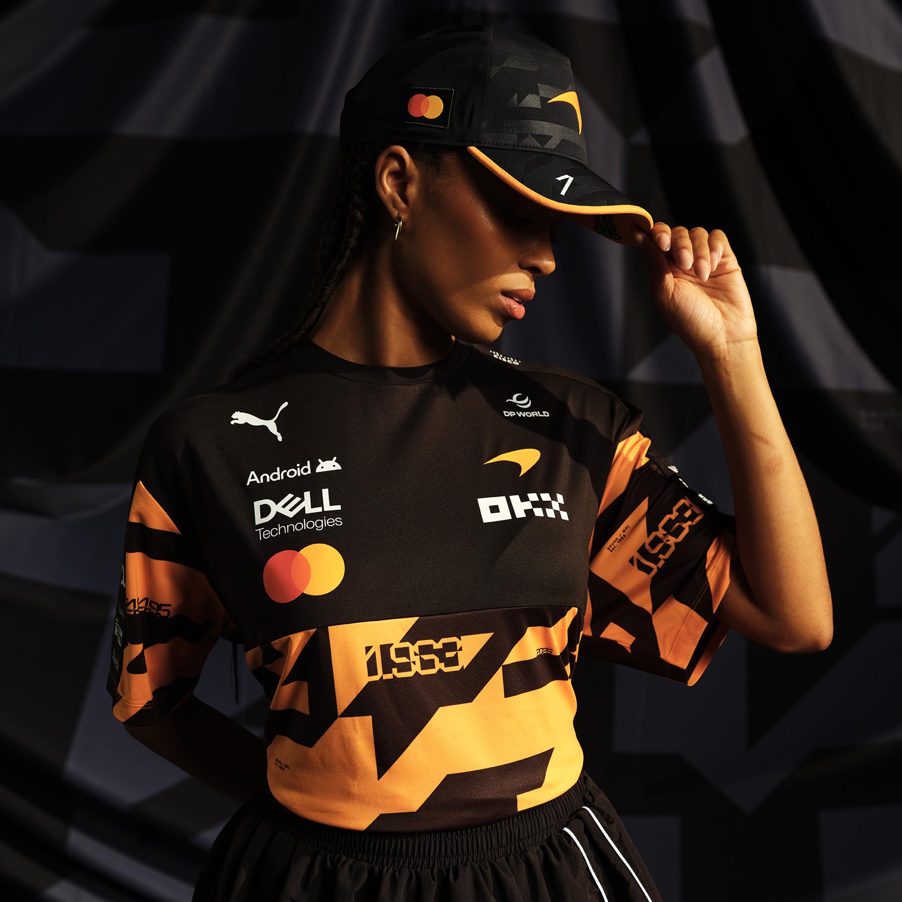PUMA McLaren F1 Casquette édition spéciale 1000e GP 2026 Lando Norris Orange Taille Unique