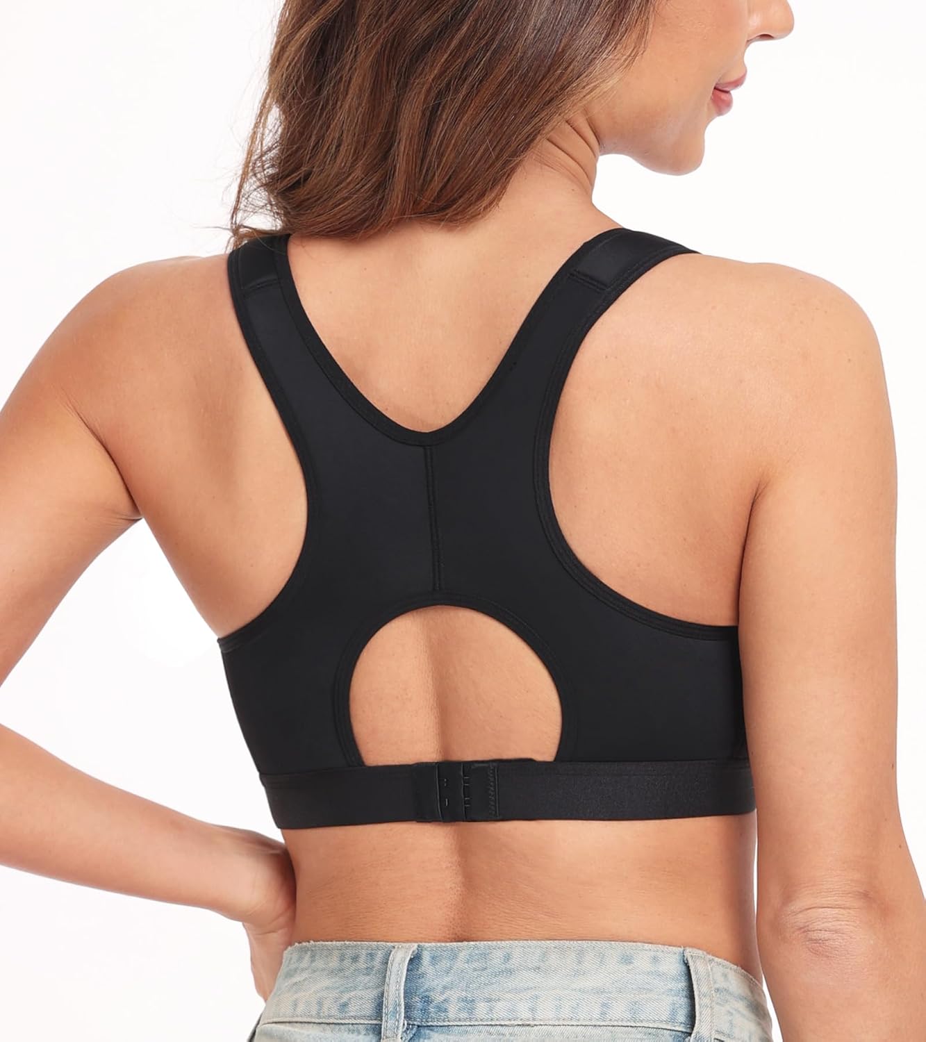 HACI Post Surgical Bra Front Closure Non Padded Wirefree Racerback Adjustable Wide Strap Mastectomy - Image 6