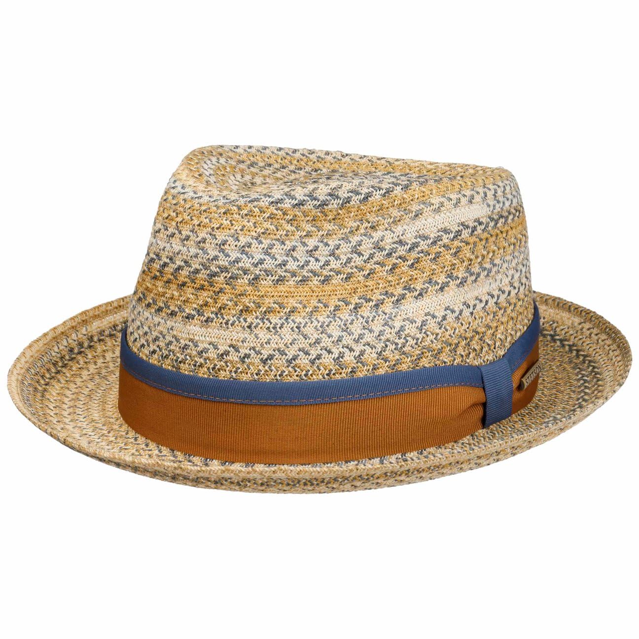 Stetson Bellano Chapeau Player Paille Toyo Chine Multicolore Bande Reps Multicolore Femme Homme Printemps Ete