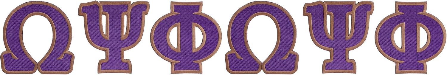 Desert Cactus Omega Psi Phi Patch – Embroidered Iron On/Sew On Applique for Blazers, Jackets, Backpacks, Bags, Hats & Tactical Gear – OPP Omega Ques (Design K) (Pack of 2)