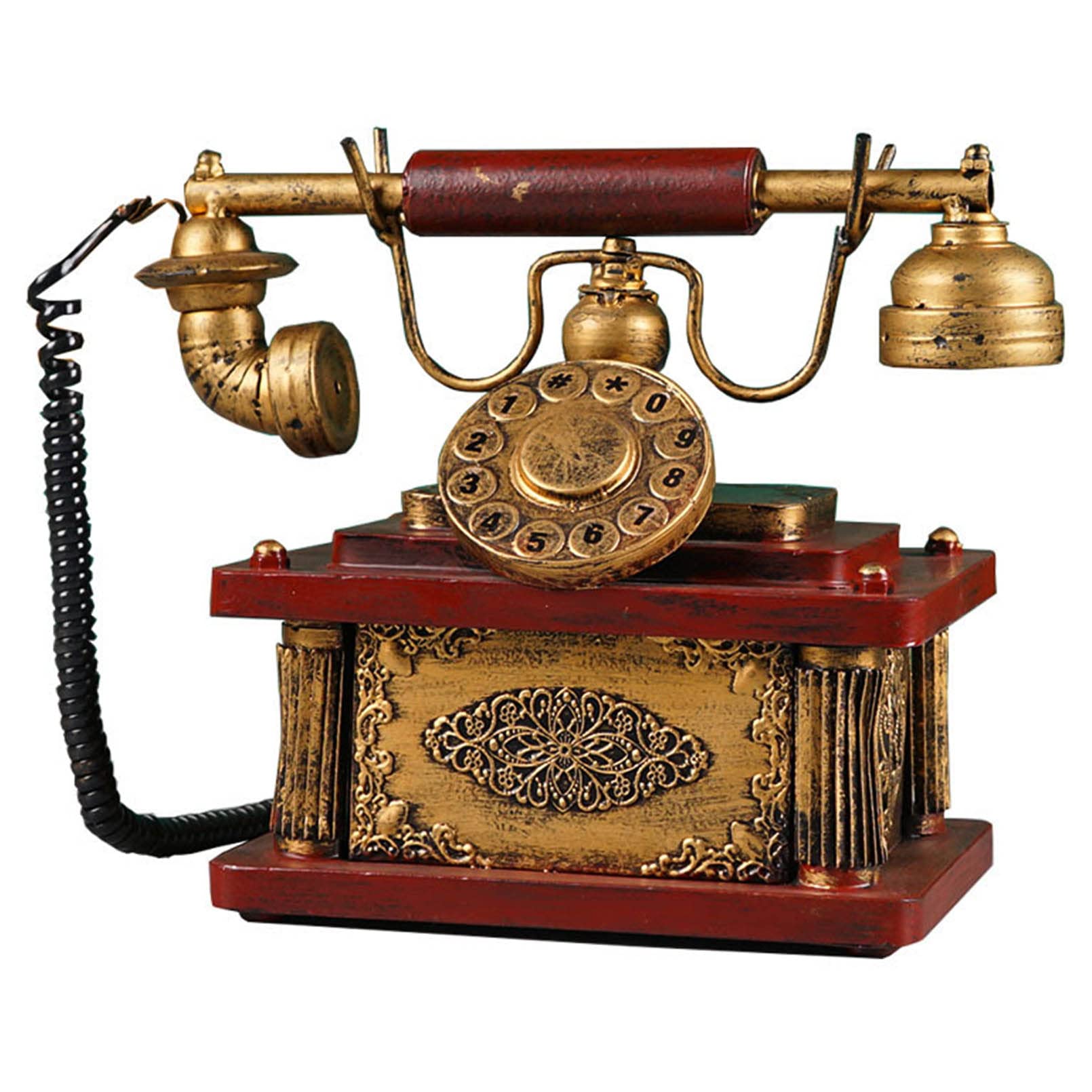 Téléphones fixes fer statue ornement pour décoration - 8