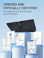 Vista 49 de Proadsy Parasol para parabrisas actualizado 2026, ajuste personalizado, Lexus NX 2022-2025 2026, 4 capas, plegable, protector de parasol frontal que