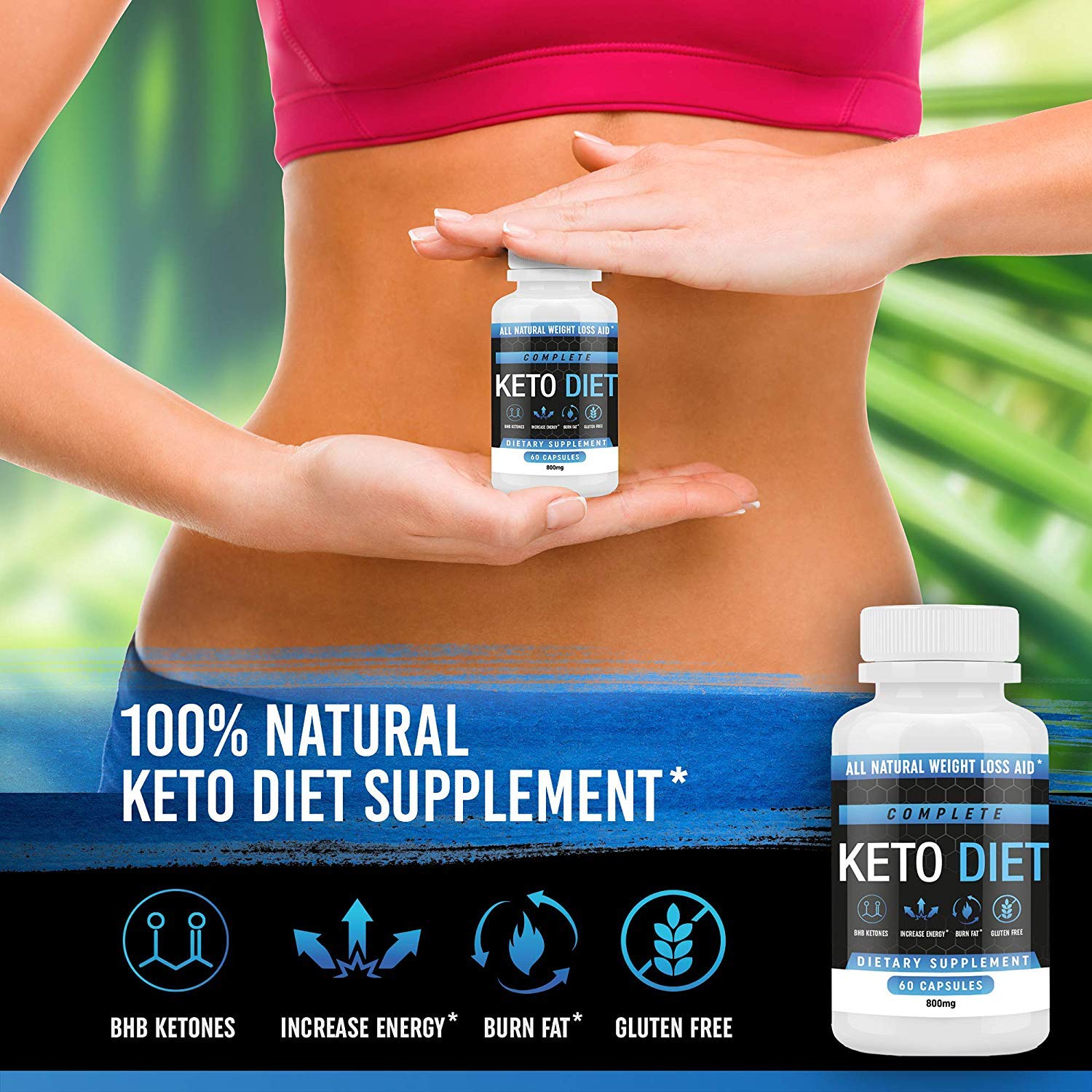 Keto Diet Pills Weight Loss Fat Burner Supplement for Men and Women