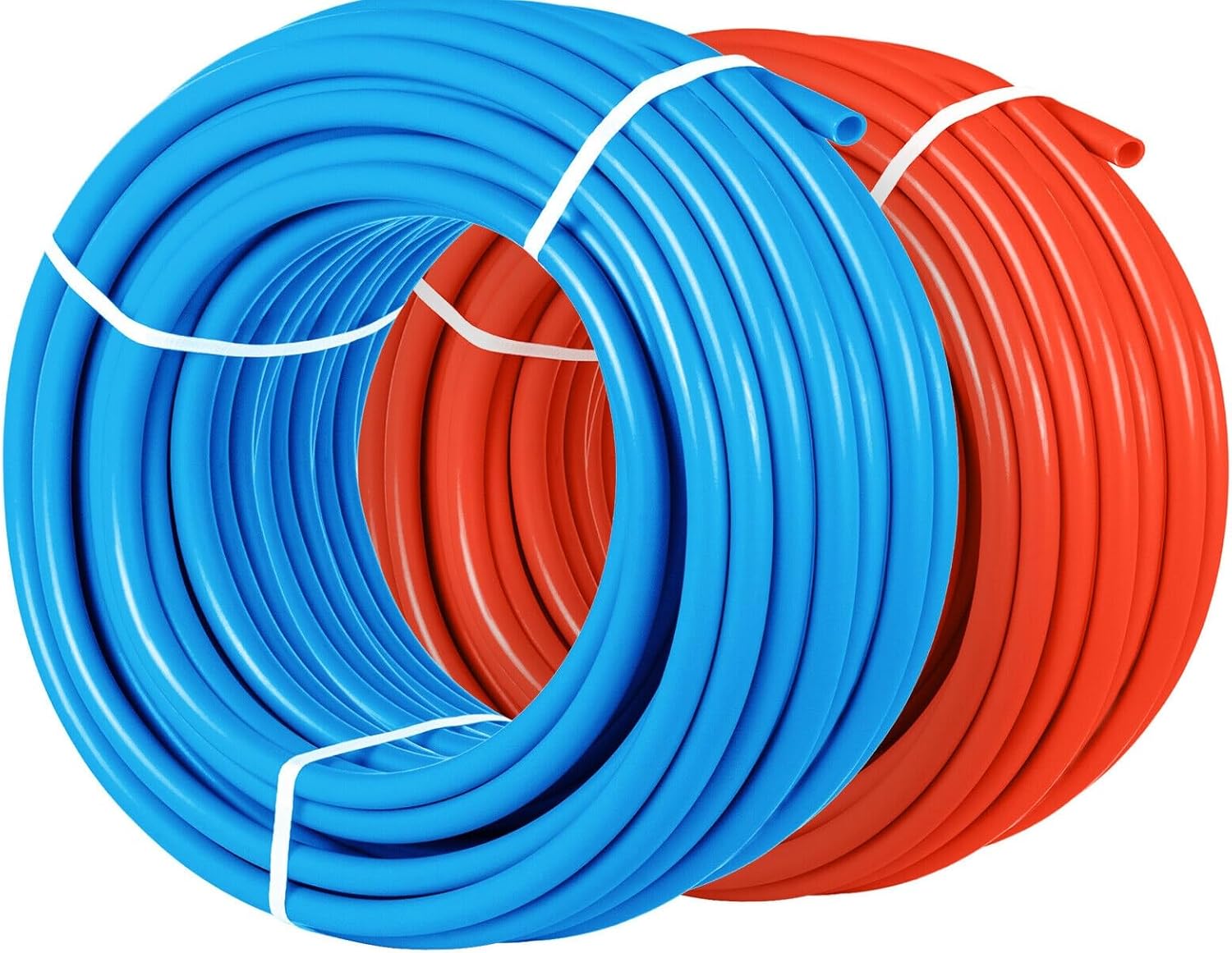 TenKe PEX B Pipe 3/4 inch tubing 100ft Bue+100ft Red for