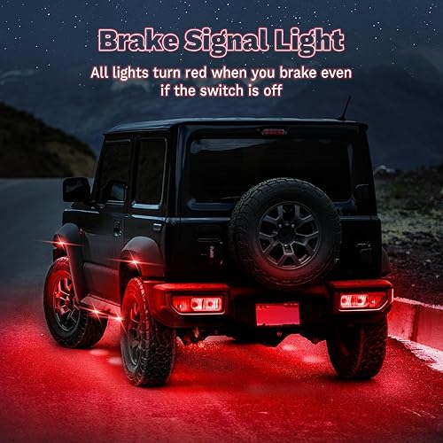 Miniatura 8 de 8 vainas de luces RGB de ángulo completo compatibles con camiones, Jeep, UTV, SUV, ATV, barco, carrito de golf, impermeable, multicolor, control