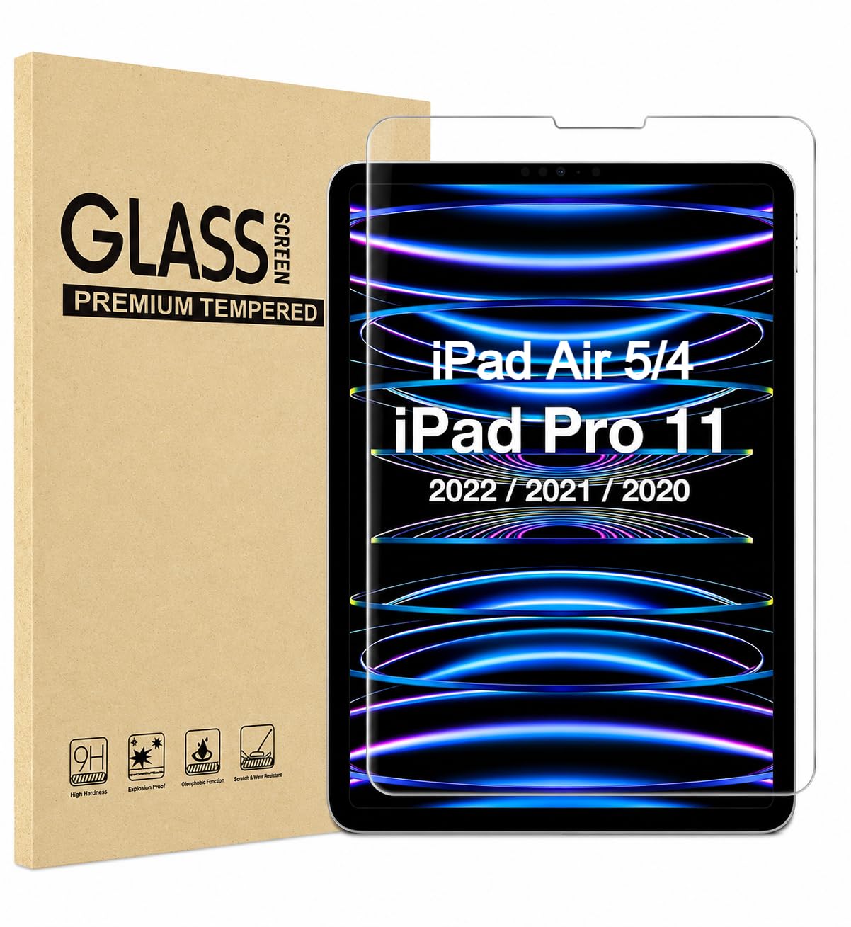 EGOTUDE Tempered Glass Screen Protector for iPad Air 5th/4th Generation 2022/2020 10.9 inch | iPad Pro 11 inch (4th/3rd/2nd Generation 2022/2021/2020)-picture-34