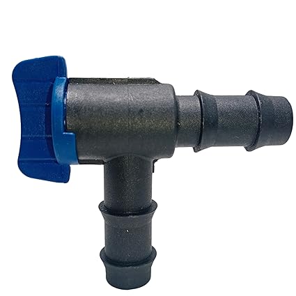 FARMER GIRL 16 MM Elbow Connector with TAP L Cock-L Type Valve Elbow Drip Cock DRIP Irrigation/LATERAL Cock (Pack of 30 Pcs)