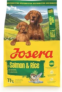 JOSERA Mother & Puppy Salmon & Rice (1 x 3 kg) Premium Dry Food for Pregnant / Lact…