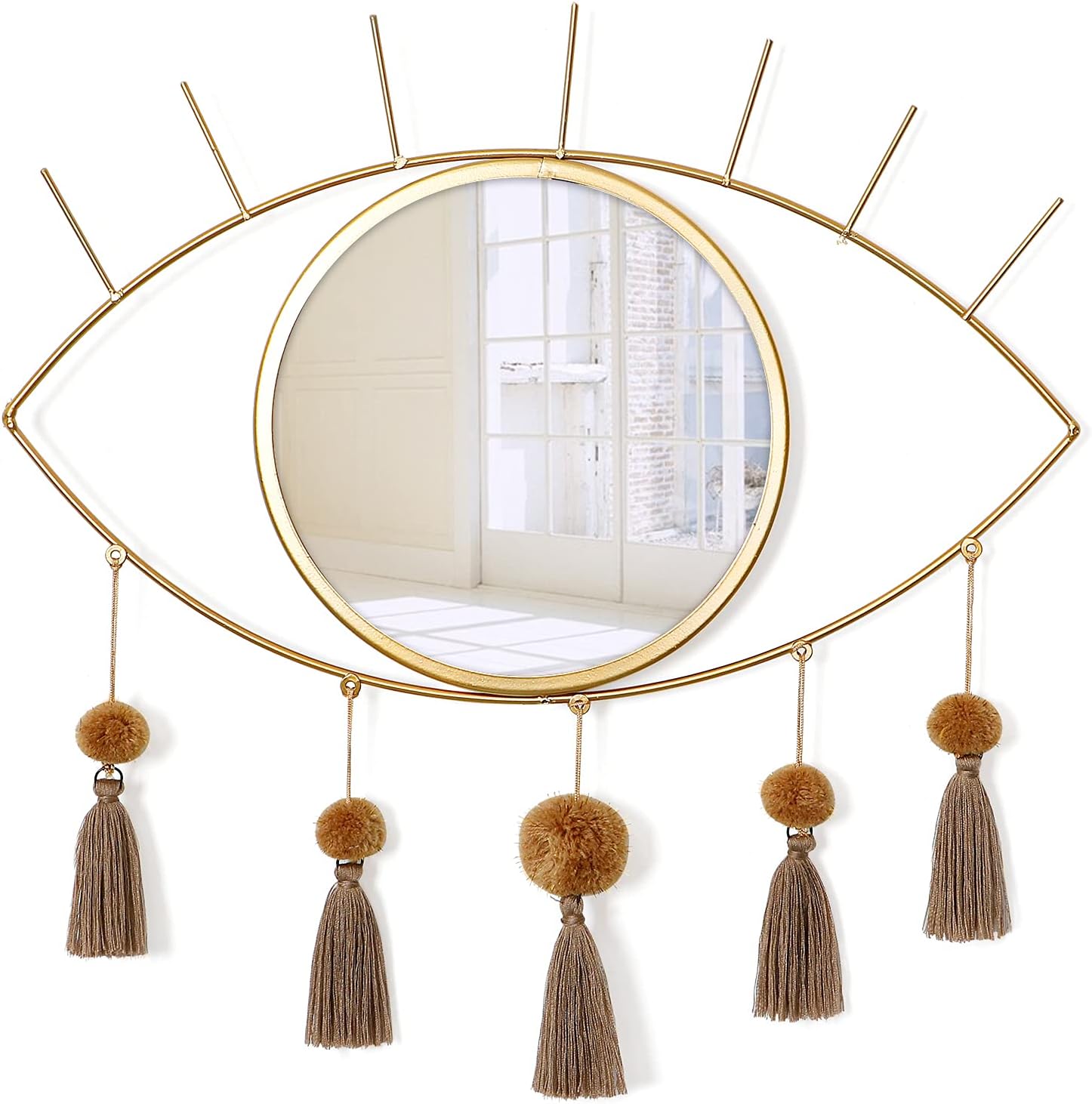 Amazon.com: Stratton Home Décor Stratton Home Decor Gold Metal Eye Wall ...