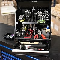 Vista 3 de Montezuma Steel 18" x 12" Triangle Shopbox, Black