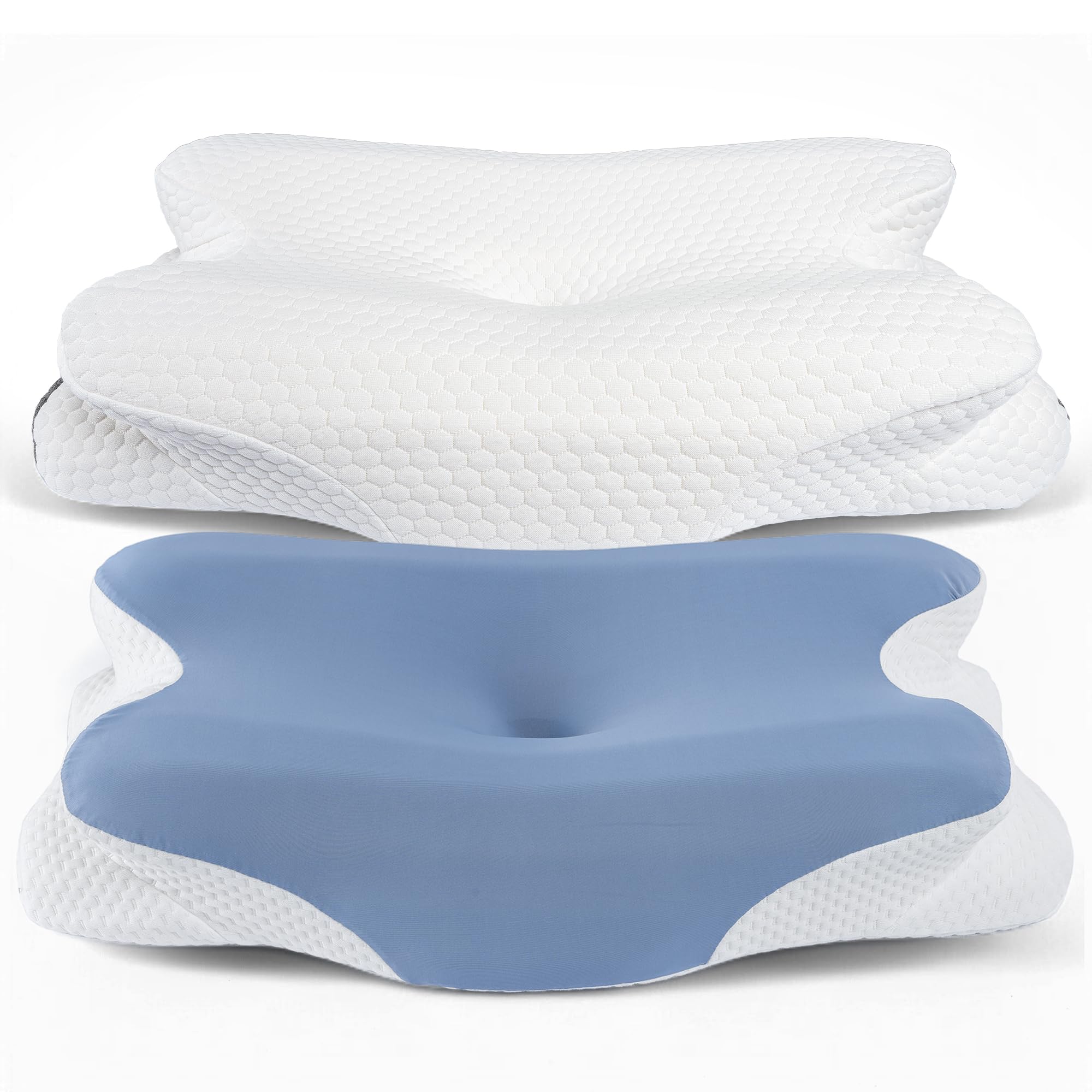Oreiller ergonomique pour lit et sommeil réparateur sur le côté