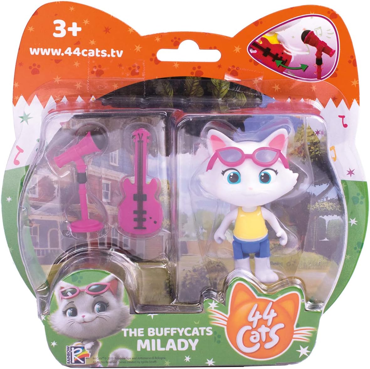 44 Cats - Milady + Bass - 7cm/ 3" tall - Image 3