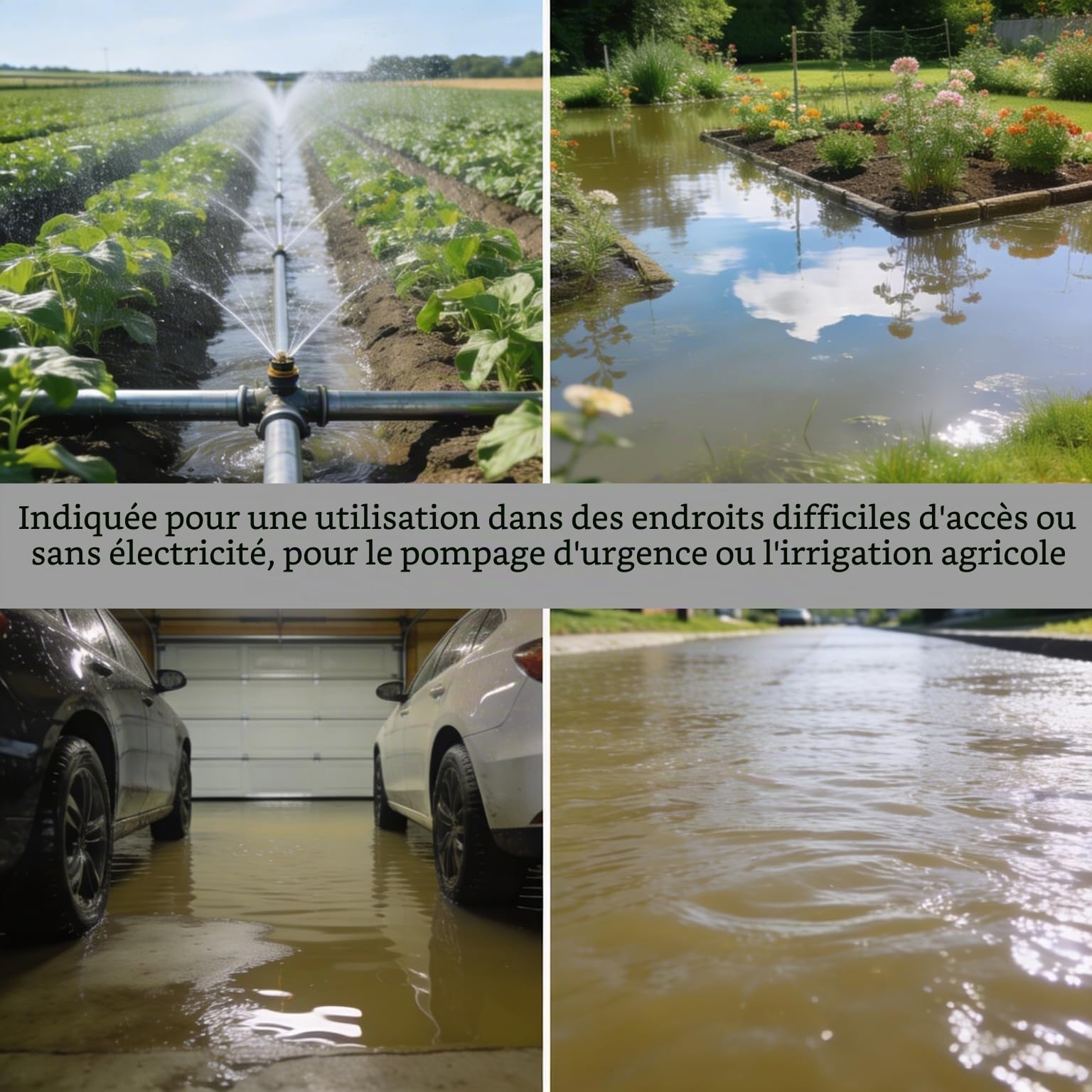 ESPA Leader Motopompe MP-50 Pompe d'eau et d'irrigation, débit maximum 32 000 l/h