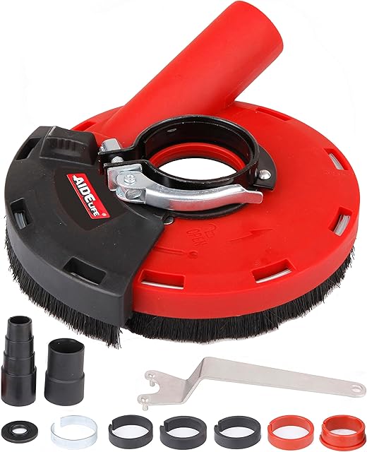Aidelife Expert Surface Grinding,Dust Shroud for Angle Grinders 115mm/125mm