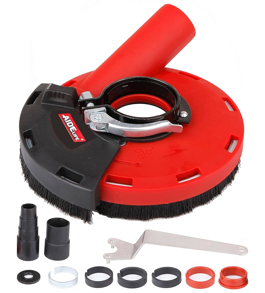 HERZO Cappio Aspirazione Per Smerigliatrici Angolari 115/125mm - Kit Aspirazione Polvere - Foto 7