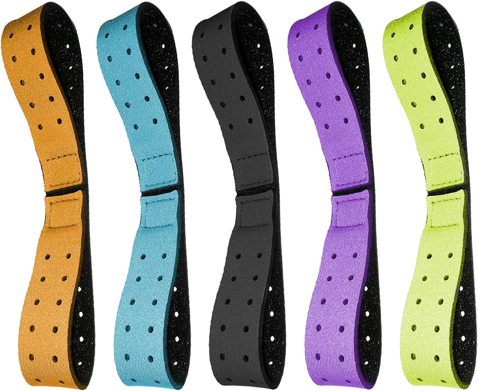 5 Pcs Replacement Armband Strap Heart Rate Monitor Band Soft Compatible with OTF, Orange Theory Fitness Adjustable Armband Strap (0.8 x 14.2 Inch)