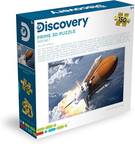 Miniatura 5 de Prime 3D Discovery Space Rompecabezas 3D de 150 piezas para niños Tamaño acabado de 18 x 12 pulgadas Desafiante y divertido para niños