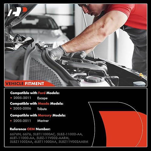 Miniatura 3 de A-Premium Motor de arranque compatible con Mercury Mariner 06-11 y Mazda Tribute y Ford Escape 05-11, V6 3.0L solamente, 12V 1.4KW 22 dientes de