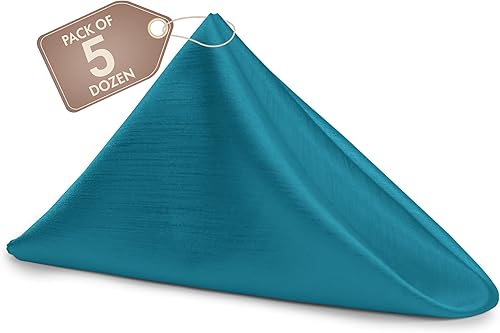 Miniatura 484 de Ultimate Textile -1 docena - Reversible Shantung Satin - Majestic - Servilletas de tela Majestic de 17 x 17 pulgadas color azul pizarra