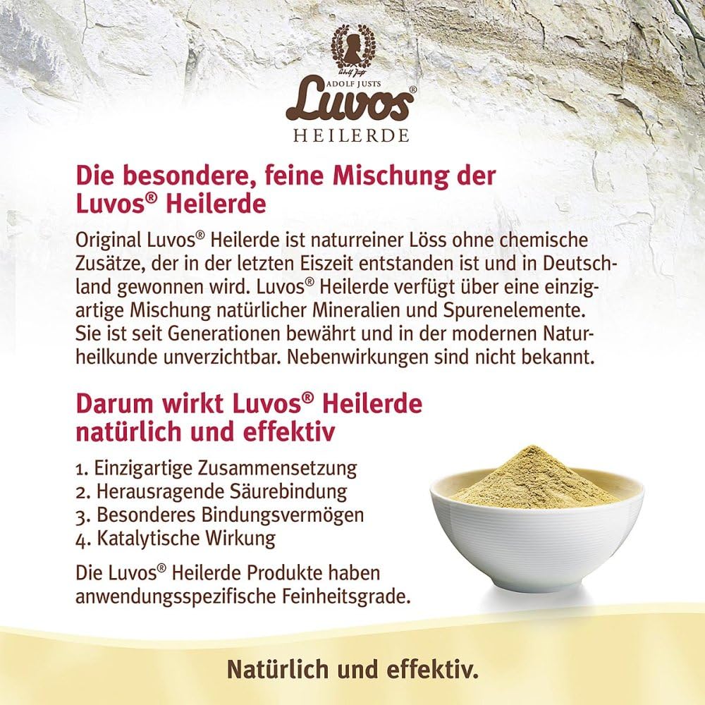 Luvos Heilerde 1 fein Pulver bei Sodbrennen, 480 g Poudre