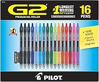 Vista 1 de Pilot G2 Premium - Bolígrafos de tinta de gel recargables y retráctiles, punta fina (0.028 in), 16 colores, 16 unidades (17146)