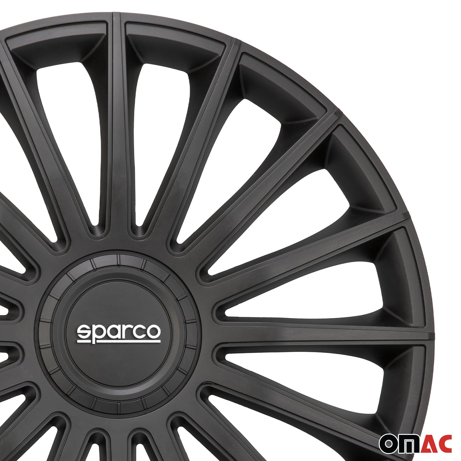 Sparco Spc1693Bk Set Copricerchi 4 Pezzi Treviso 16 Pollici Nero, Set Di 4