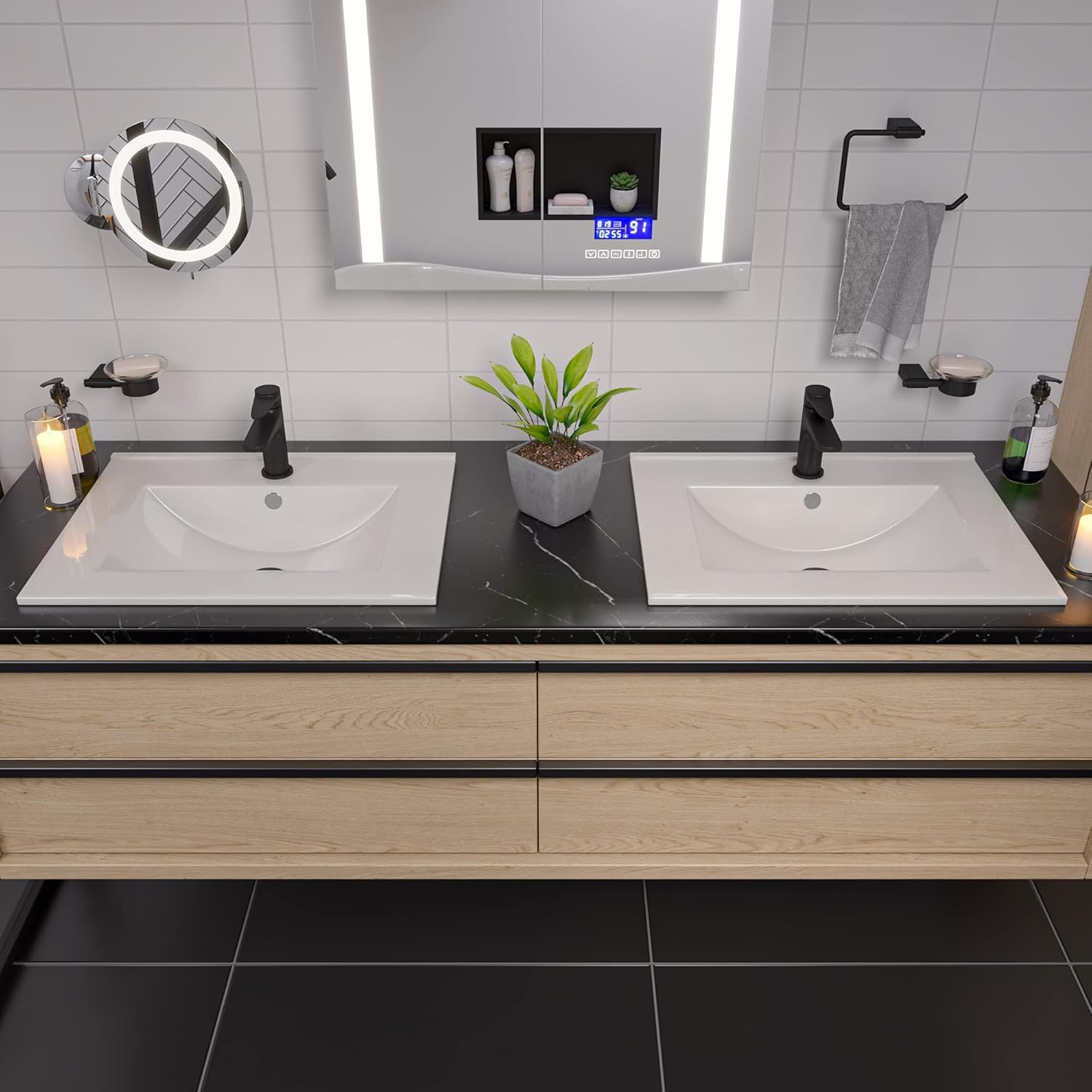 ALFI brand ABC803 Bathroom Sink, White