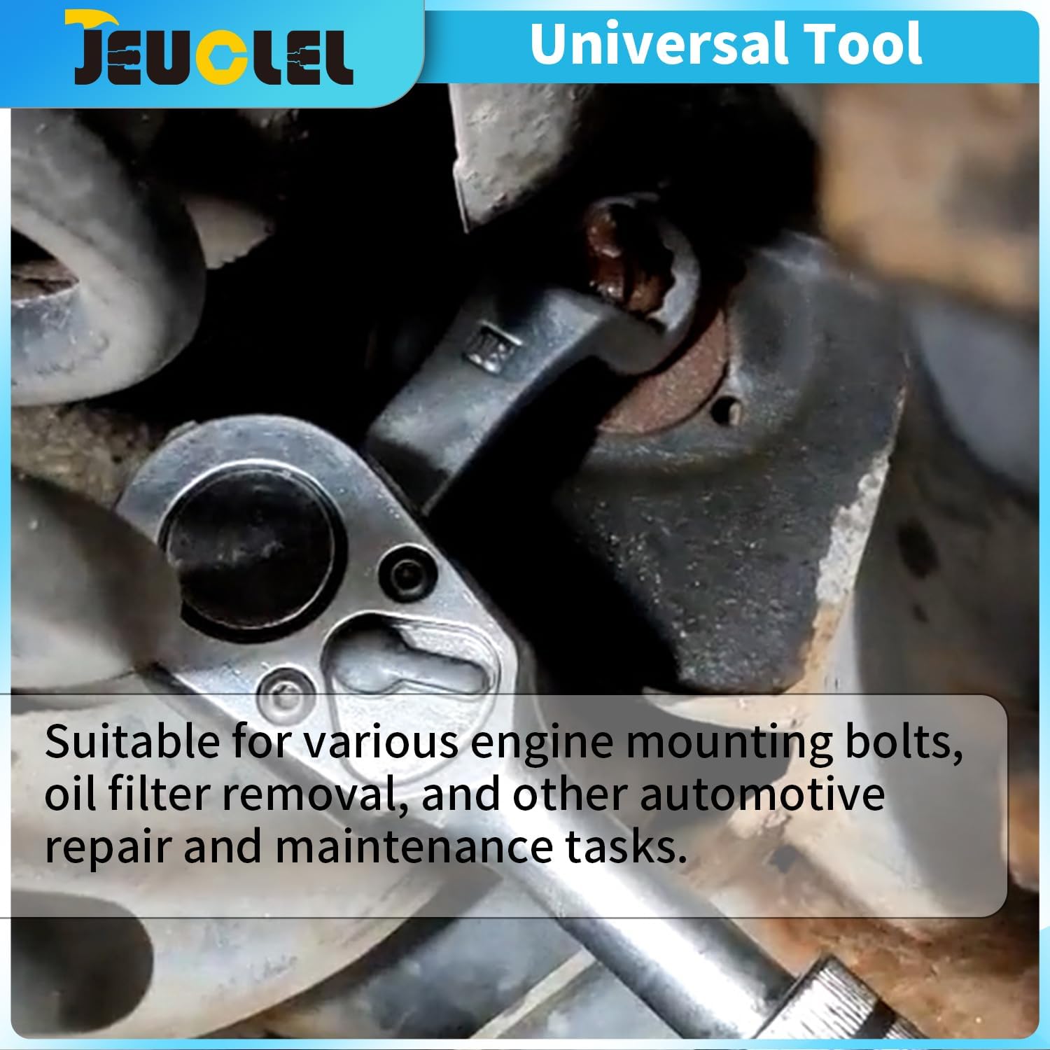 16mm Engine Motor Mount Socket Rear Camber Adjusting Wrench Suitable for Most Car Models, Engine Fixing Screws Oil Filter Removal Wrench, Wheel Alignment