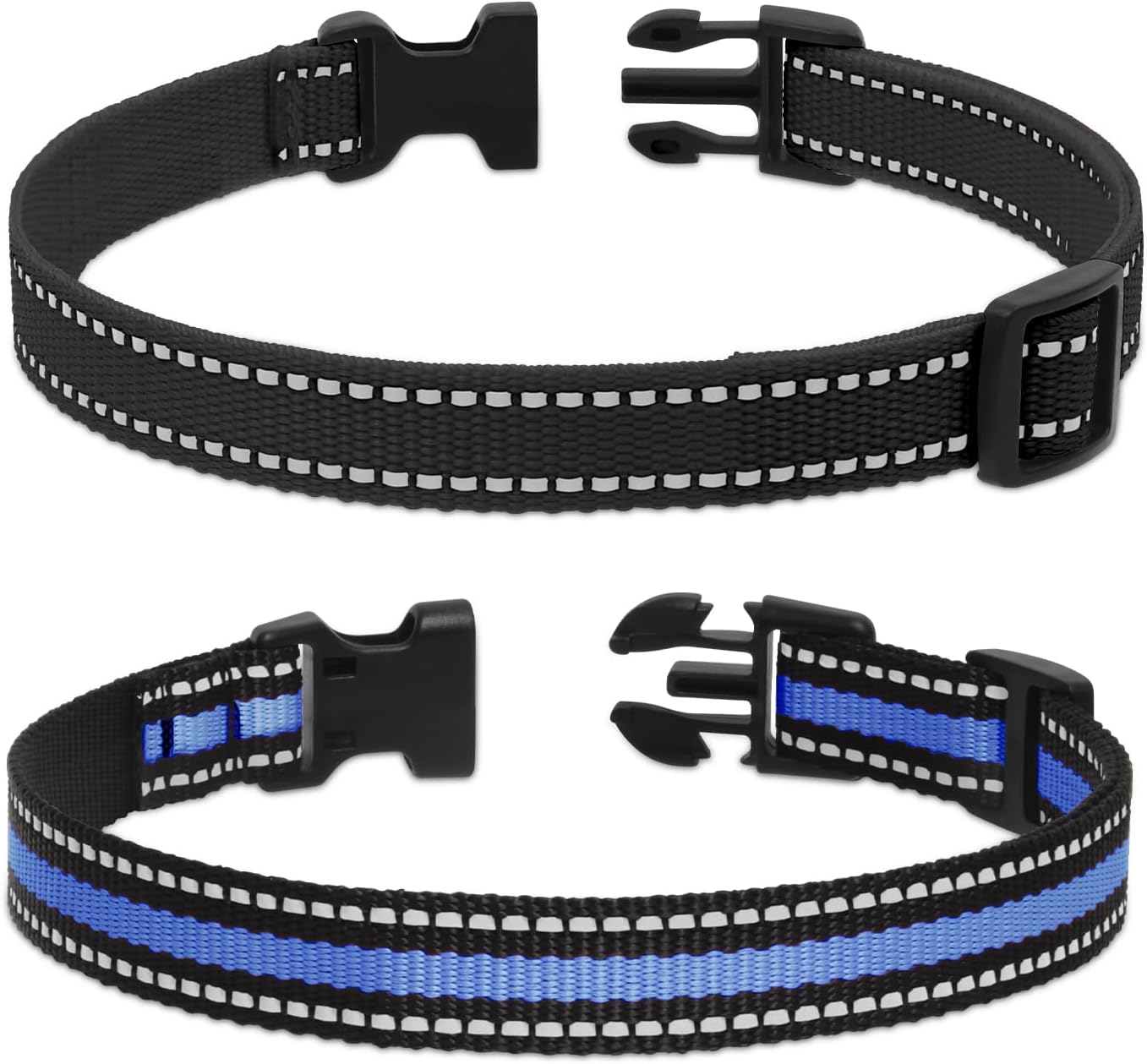 Bark Collar with Remote, 3300Ft 2-in-1 Bark and Training Collar Combo with Beep Vibration Static & Auto Mode, IPX7 Waterproof Automatic Bark Collar for 7-120lbs Small Medium Large Dog (2 Pack)