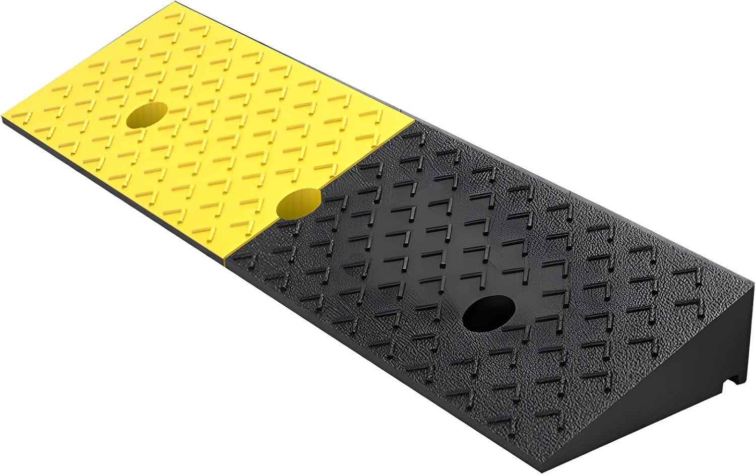 Rampas de Goma para Bordillos 100x25x4cm Negro-Amarillo miniatura 1