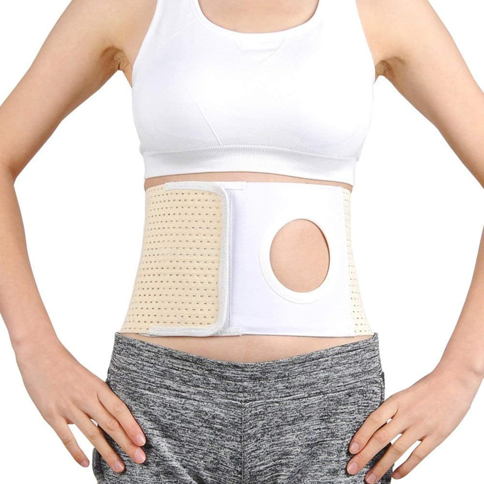 Bande ventrale élastique CUSMA pour sac de stomie : restez actif au quotidien en taille L