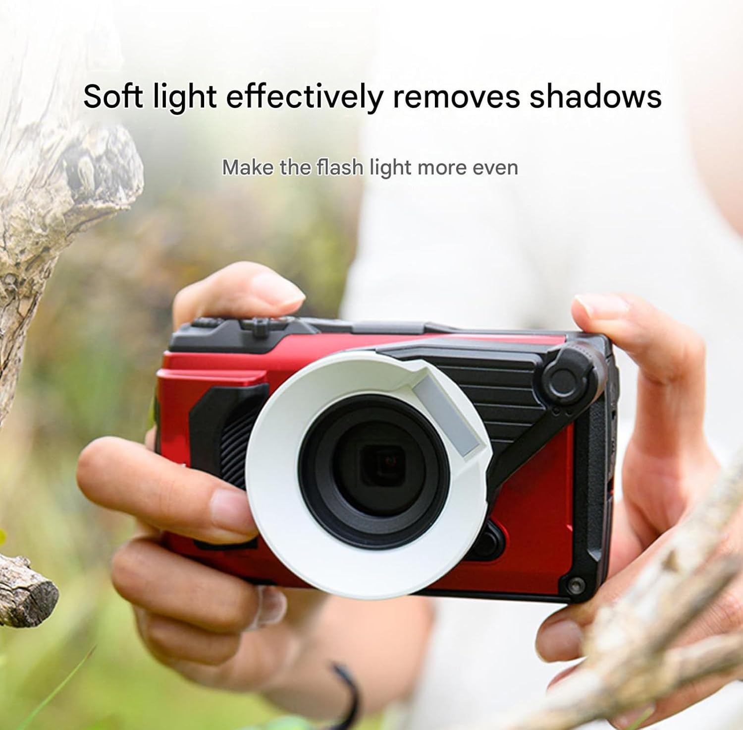 Camera Cover for TG7, Front Diffuser Accessory with ABS Body for Close-Up Photography and Direct Light Softening
