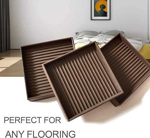 Miniatura 55 de Yelanon Almohadillas antideslizantes para suelos de madera dura, 8 posavasos de muebles de 3 pulgadas, agarres antideslizantes para muebles, patas