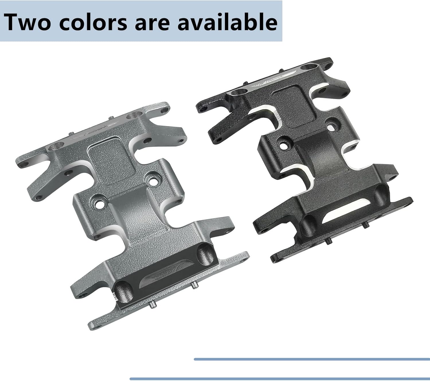 MORLORDY RC Aluminum Alloy Center Skid Plate Axle Chassis Armor Protector Set for 1/24 RC Crawler Car SCX24 Upgrades Accessories - Black