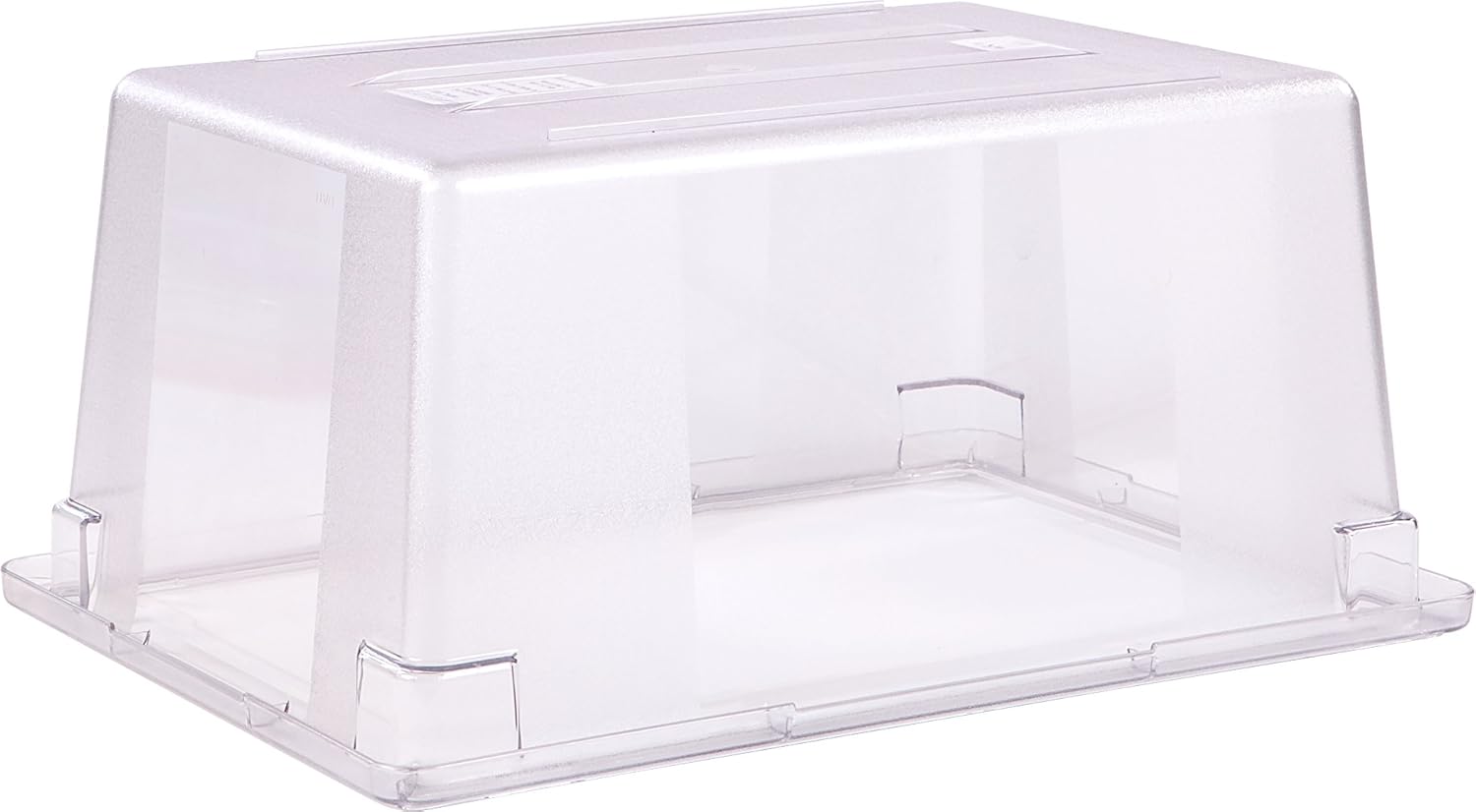 Carlisle FoodService Products Storplus Food Storage Container with Stackable Design for Catering, Buffets, Restaurants, Polycarbonate (Pc), 16.6 Gallons, Clear