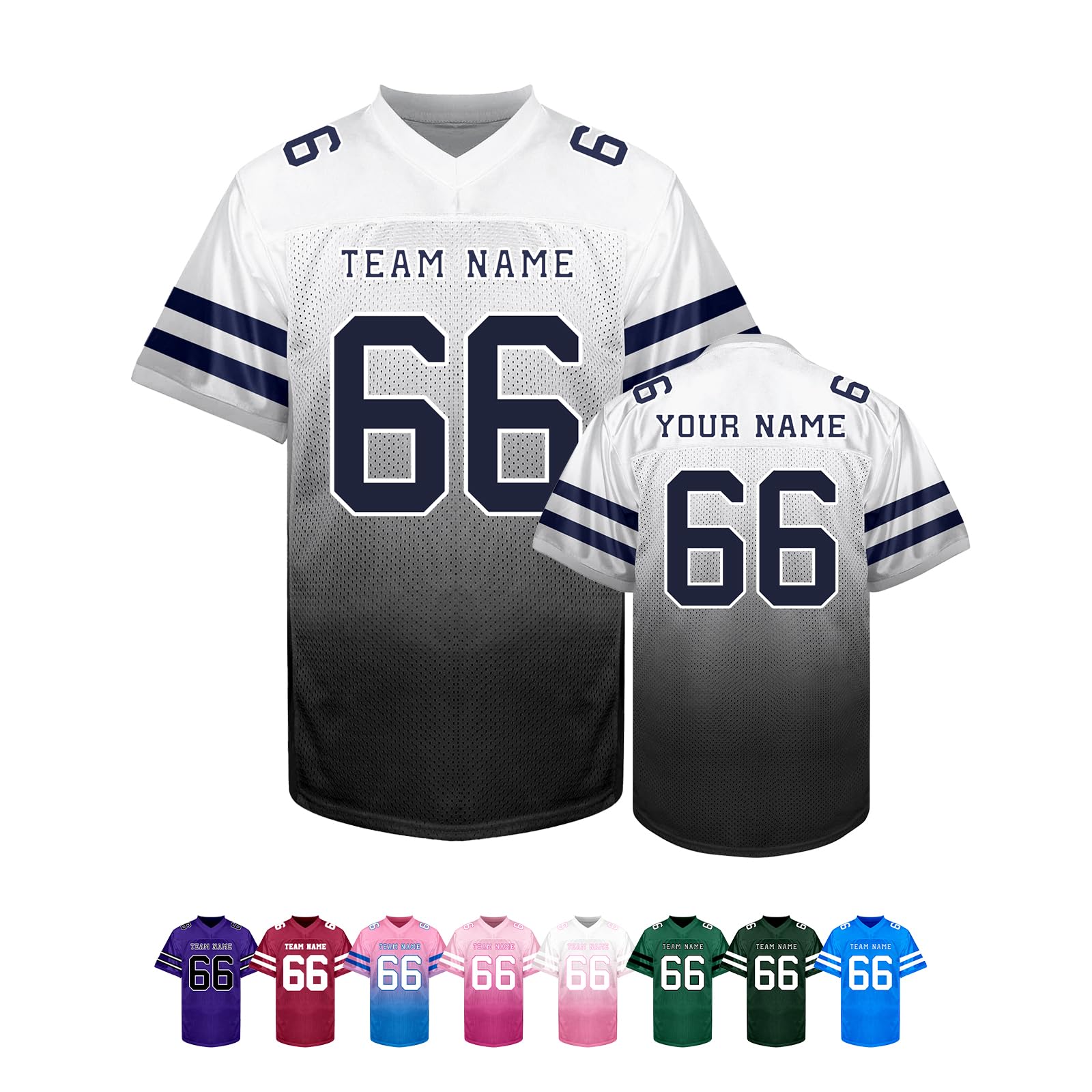 Custom Football Jersey Personalized Team Name Number Logo Customized Shirt for Men Youth Women Kids