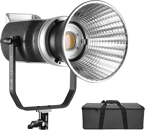 GVM - Luz de video LED de 300 W, luz de estudio de 5600 K, kit de iluminación continua para grabación de películas de YouTube con soporte Bowens,