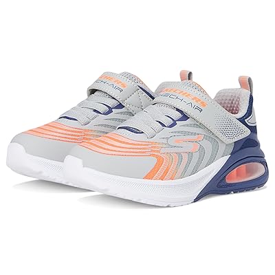 SKECHERS KIDS Microspec Max Advance 403938L (Little Kid/Big Kid) Boys Shoes Grey/Navy