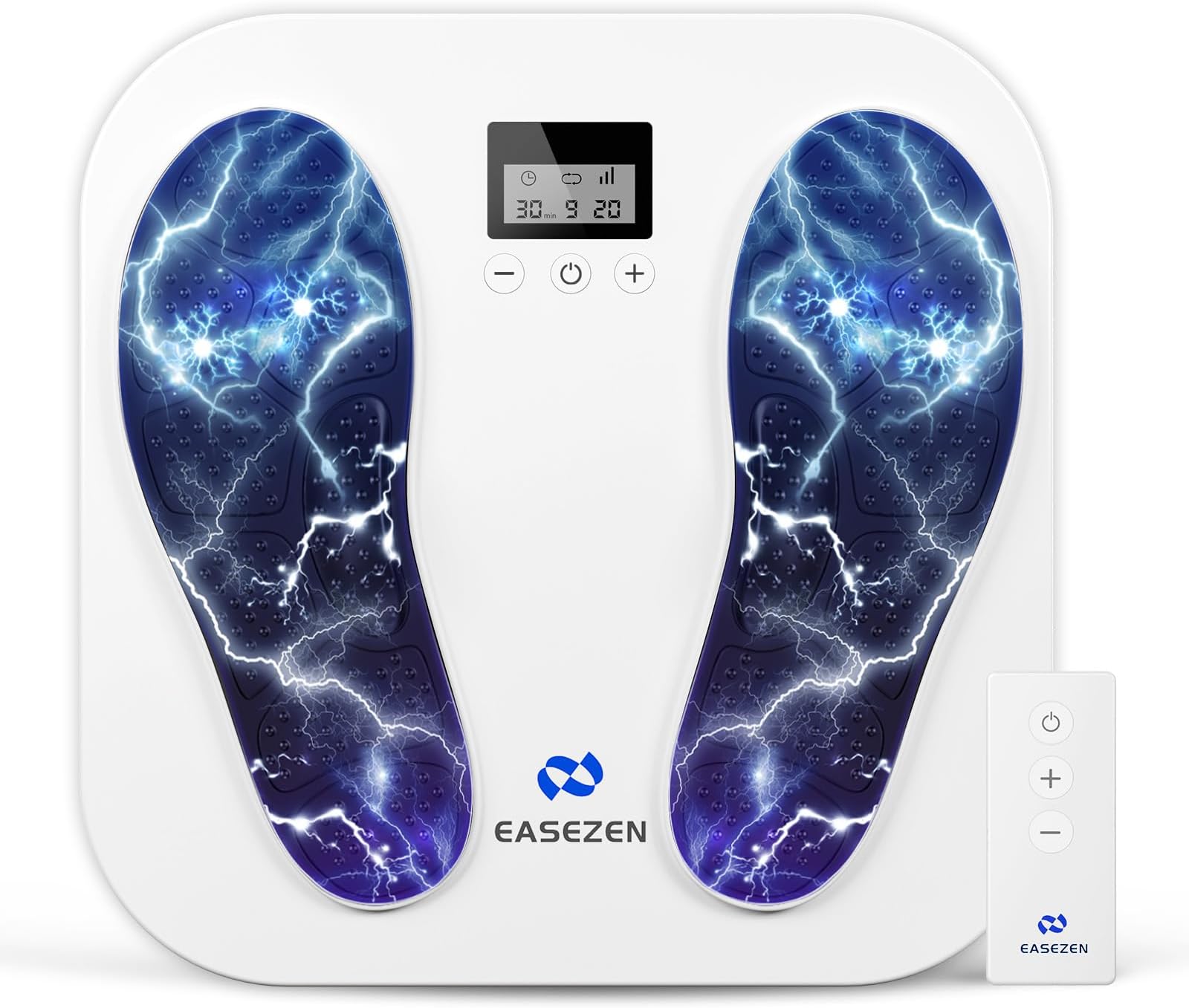 Foot Massager for Neuropathy, Rechargeable TENS EMS Foot Stimulator with 10 Modes 20 Intensities, Feet Circulation Stimulator for Neuropathy, Plantar Fasciitis, Gifts for Mom Dad, FSA HSA Eligible