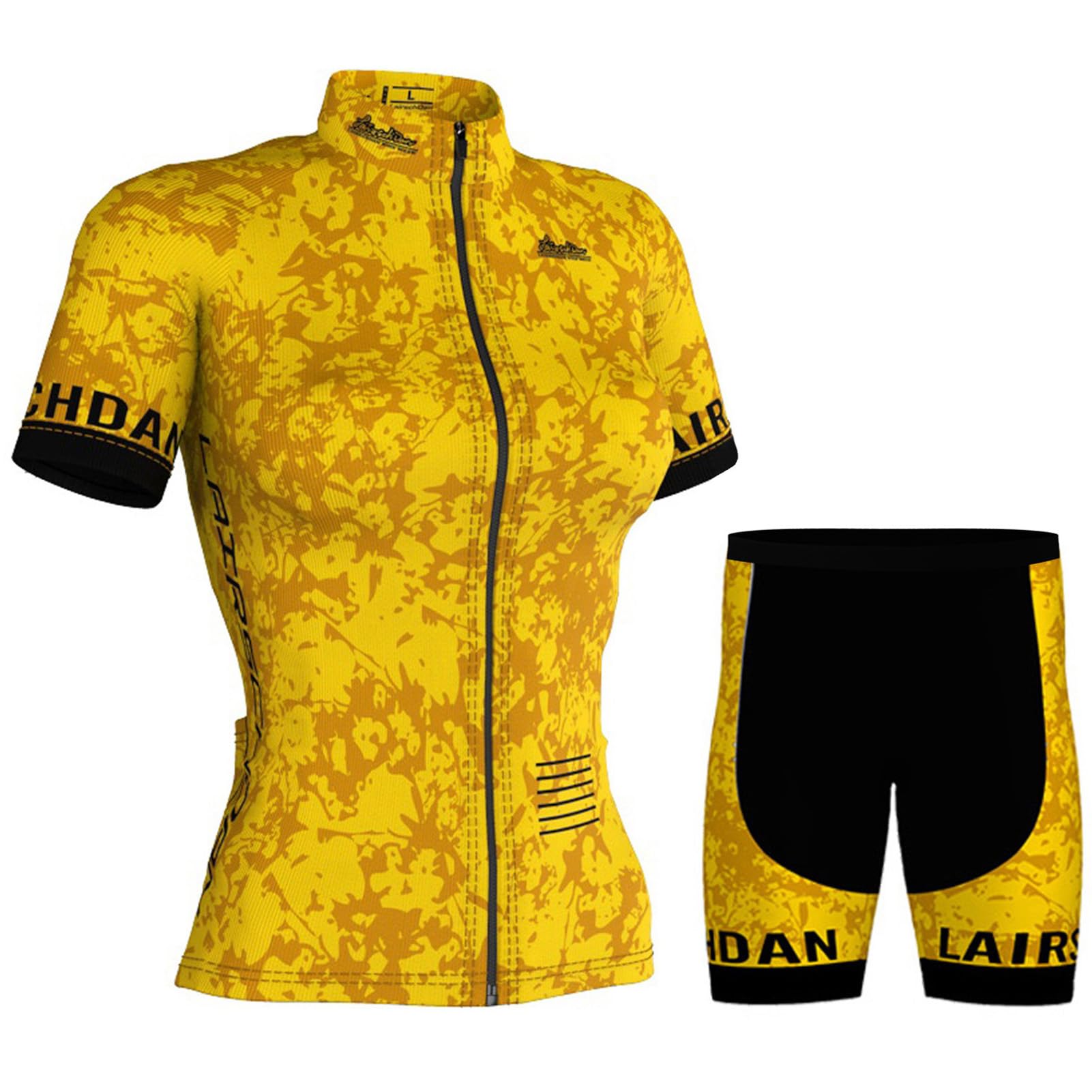 Maillot Cyclisme Femme Été Tenue Cycliste Manche Courte,Vêtements de Velo VTT MTB Jerseys Shirt et Cuissard Shorts Bike avec 9D Coussin Gel,Ensemble Combinaisons de Cycling Respirant Séchage Rapide