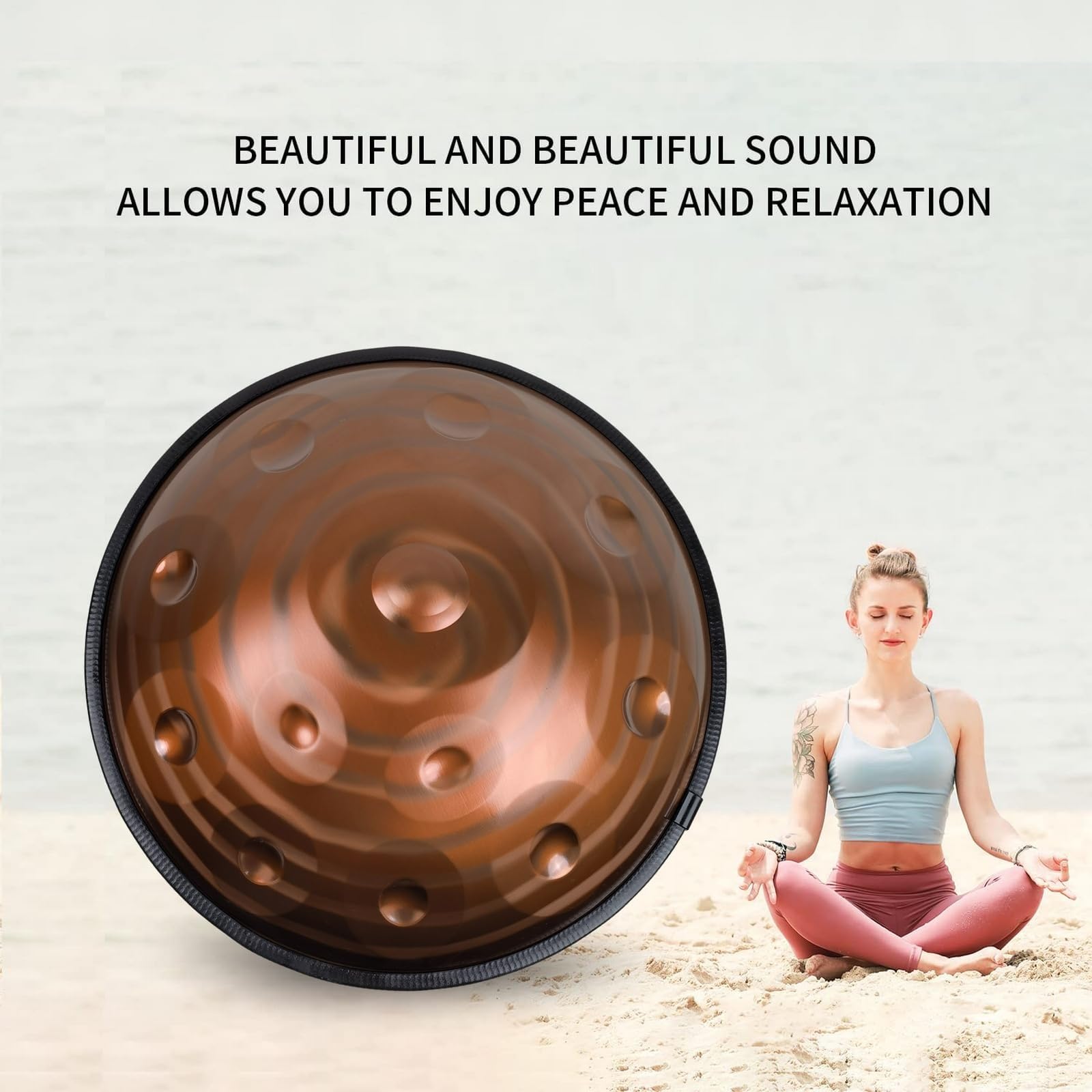 Amazon | ハンドパンドラム スチールハンドパン、9/10/12音ハンド