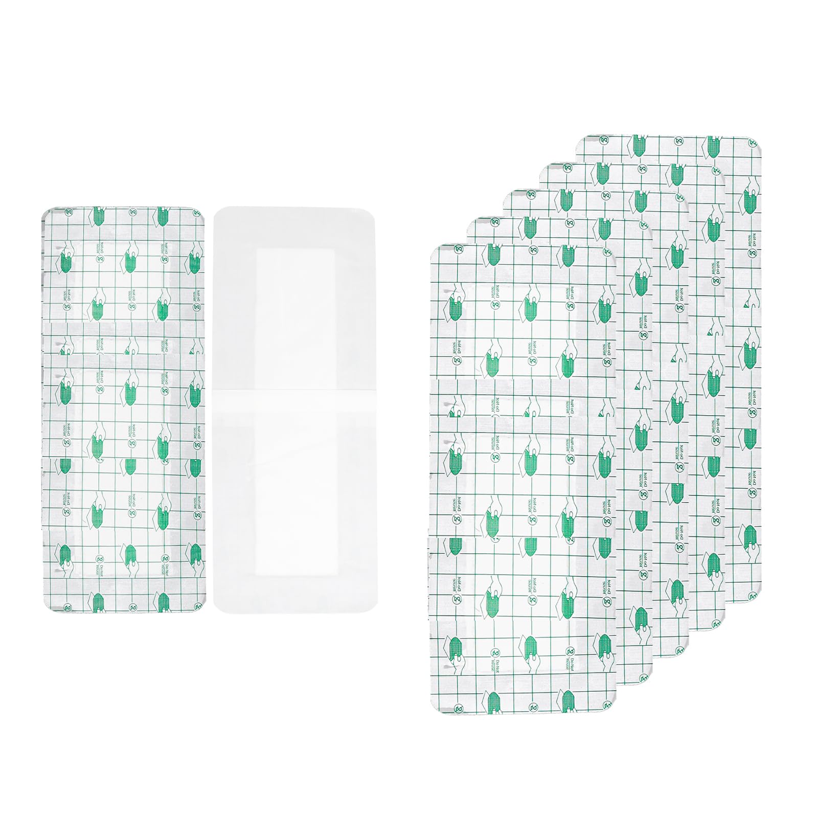 Apósito Impermeable Transparente 10x25cm - Película Adhesiva Waterproof para Tatuajes, Cicatrices, Postoperatorio y Piscina - Apósito Adhesivo Grande Hipoalergénico para Piel Sensible y Ducha