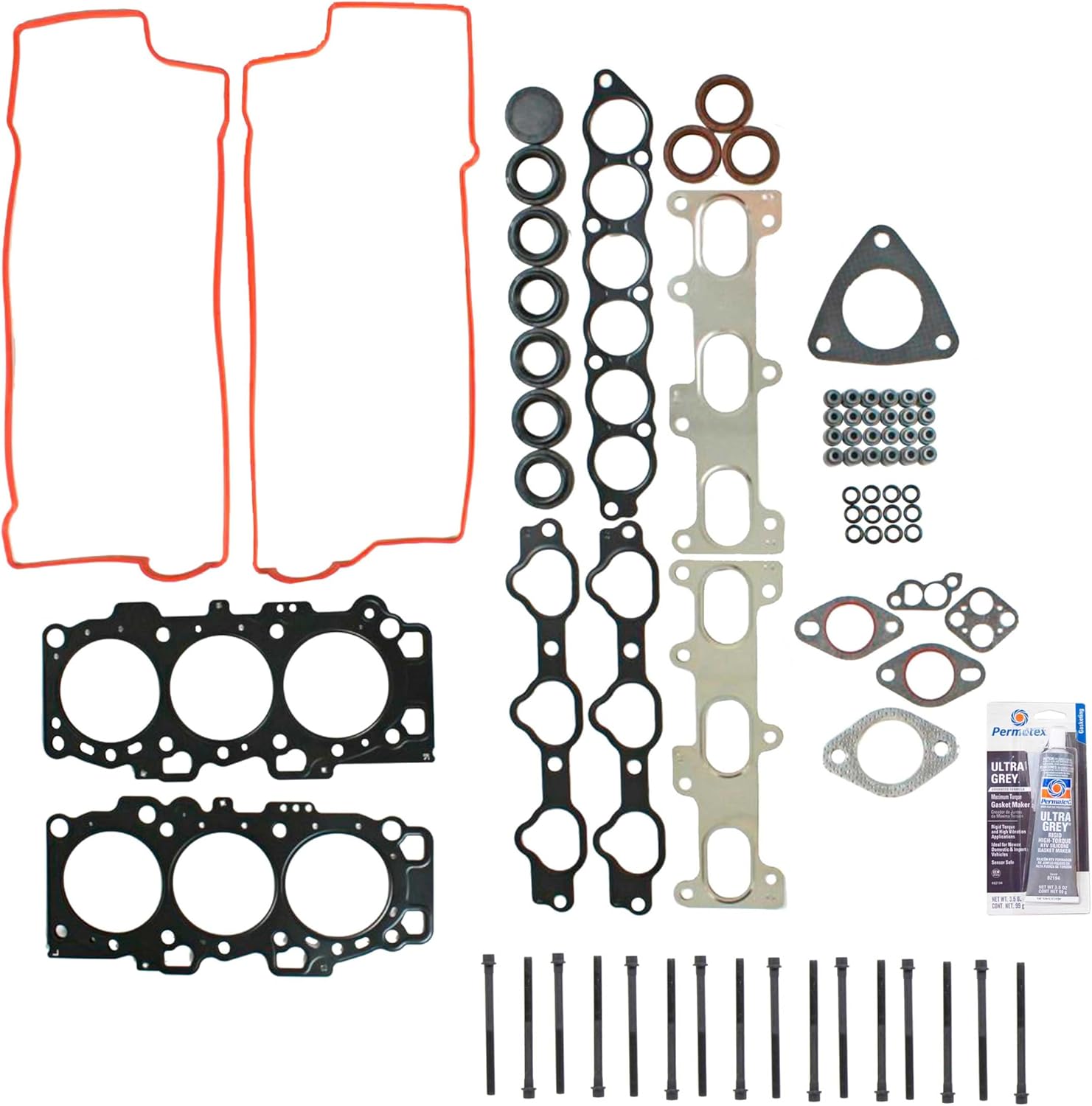 CPWK112 Head Gasket Set Bolt Kit Fits: 07 Hyundai Santa Fe 2.7L V6 DOHC 24v