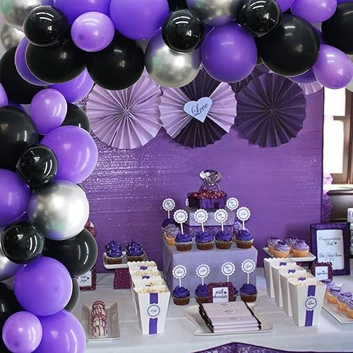 Miniatura 4 de Kit de arco de guirnalda de globos azules, arco de globos de 5, 10, 12, 18 pulgadas, arco de globos azul rey pastal azul turquesa con globos de