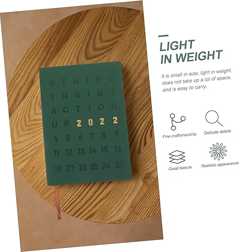Miniatura 2 de NUOBESTY 1pc 2022 2022 Agenda Book 2022 schedule notebook Financial Planner 2022 calendar 2022 weekly appointment book Study Notepad daily imitation