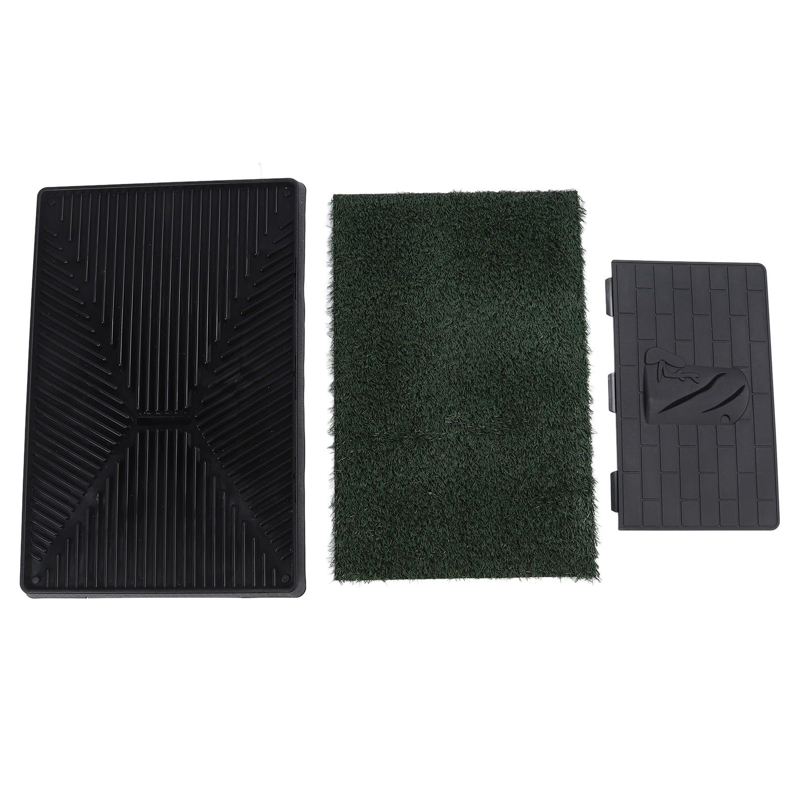 Almohadillas para Orinar de Hierba para Perros, Organization de 3 Capas Fácil de Limpiar, Bandeja Reutilizable para Adiestramiento de Cachorros, Orinal de Césped (Tamaño Grande
