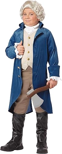 Disfraces California Costumes de George WashingtonThomas Jefferson para niño XL Un solo color Disfraces California Costumes de George WashingtonThomas Jefferson para niño XL Un solo color