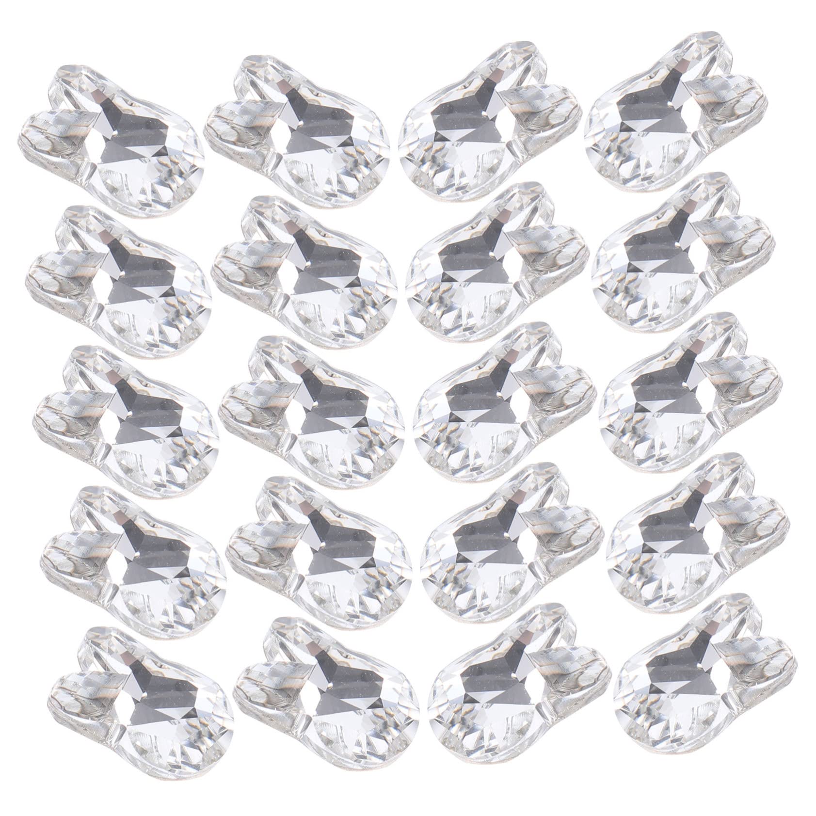 SHERCHPRY 5 Set Gioielli Con Diamanti Per Unghie Strass Per Unghie Carino Bunny Adulti Certamente Conigli Ciondoli Per Unghie Alla Moda Ciondoli Per Unghie Penzolanti Cristallo 20 Pezzi*5