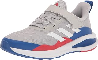 adidas Fortarun Running Shoe, Grey Two/FTWR White/Team Royal Blue (Elastic), 13 US Unisex Little Kid