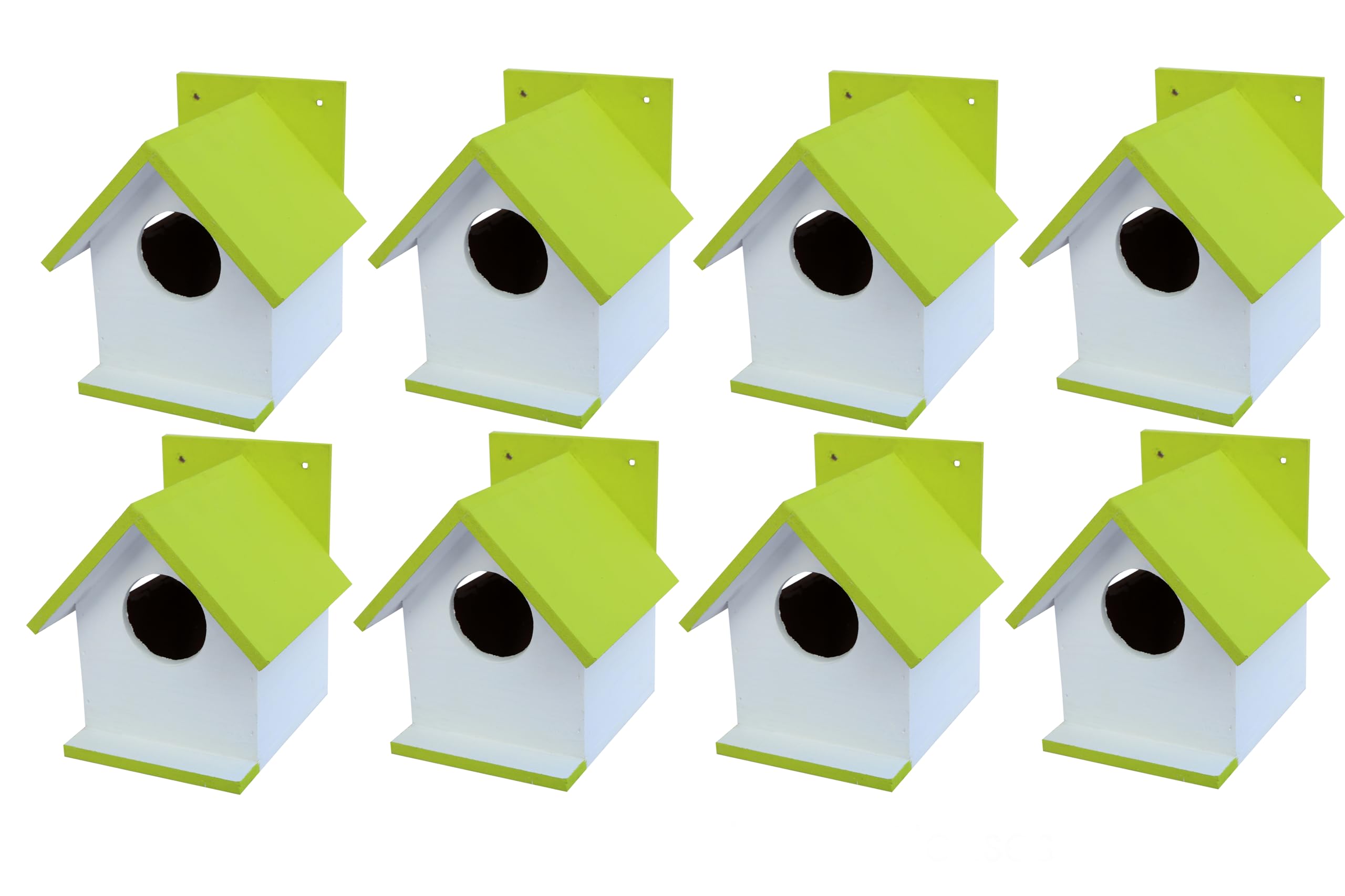 Hellonz Bird House for Sparrow, Budgies & Finches with Air Ventilation and Mounting Hook (Pack of 8) (Light Green) (B0CVDZ54YS) Amazon Price History, Amazon Price Tracker